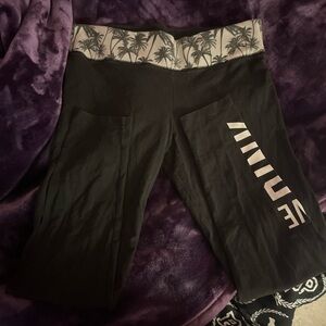Pink Victoria secret tropical  palm tree leggings